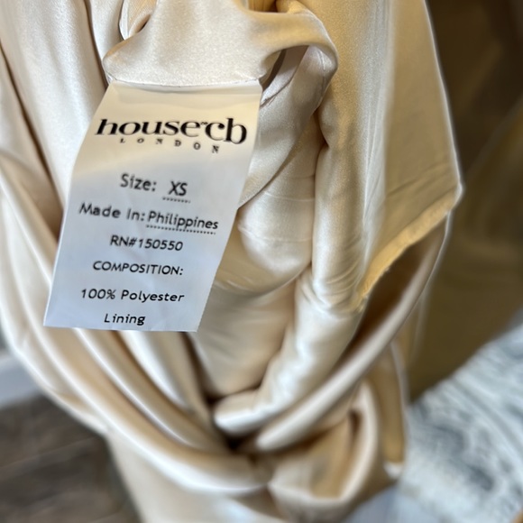 HOUSE OF CB 'Costanza' Vintage Cream Maxi Dress NWOT - Picture 12 of 13